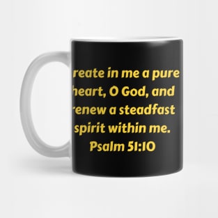 Bible Verse Psalm 51:10 Mug